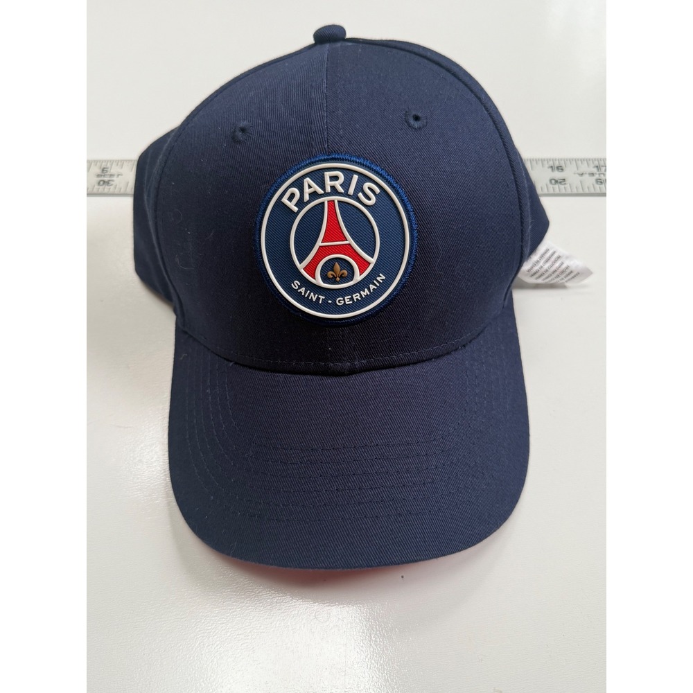Paris Saint-Germain PSG Soccer Hat Navy Blue Adjustable Baseball Cap Fan Gear